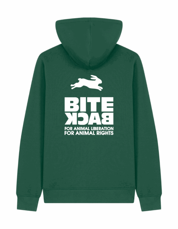 Hoodie Bite Back Groen - konijn - - Afbeelding 2