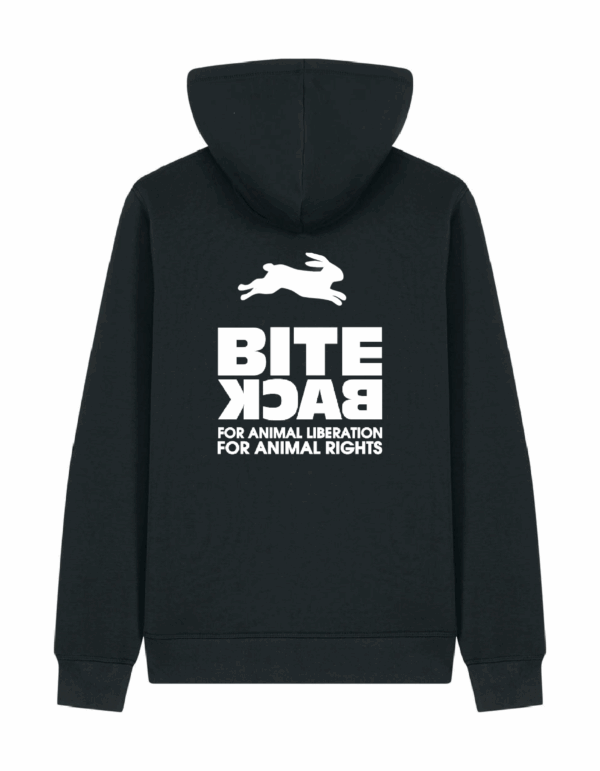 Hoodie Bite Back Zwart   - konijn - - Afbeelding 3