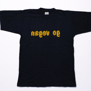 Retro T-shirt Go Vegan
