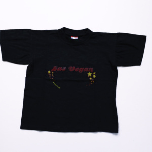 T-shirt Las Vegan zwart